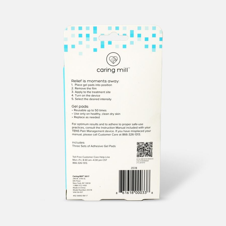 Caring Mill® Wireless Tens Therapy Refill- 3-Pack, , large image number 1