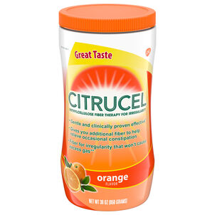 Citrucel Powder, Orange Flavor, Fiber Therapy For Occasional Constipation Relief, 30 oz.