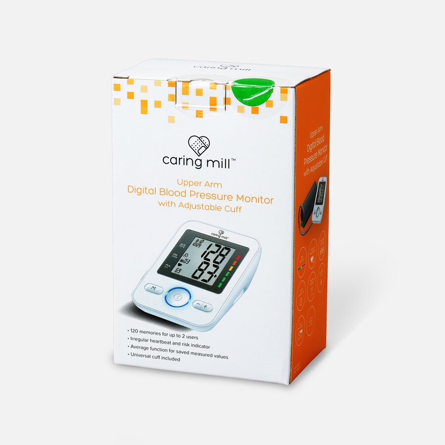 Caring Mill™ Upper Arm Digital Blood Pressure Monitor with Adjustable Cuff, , large image number 4