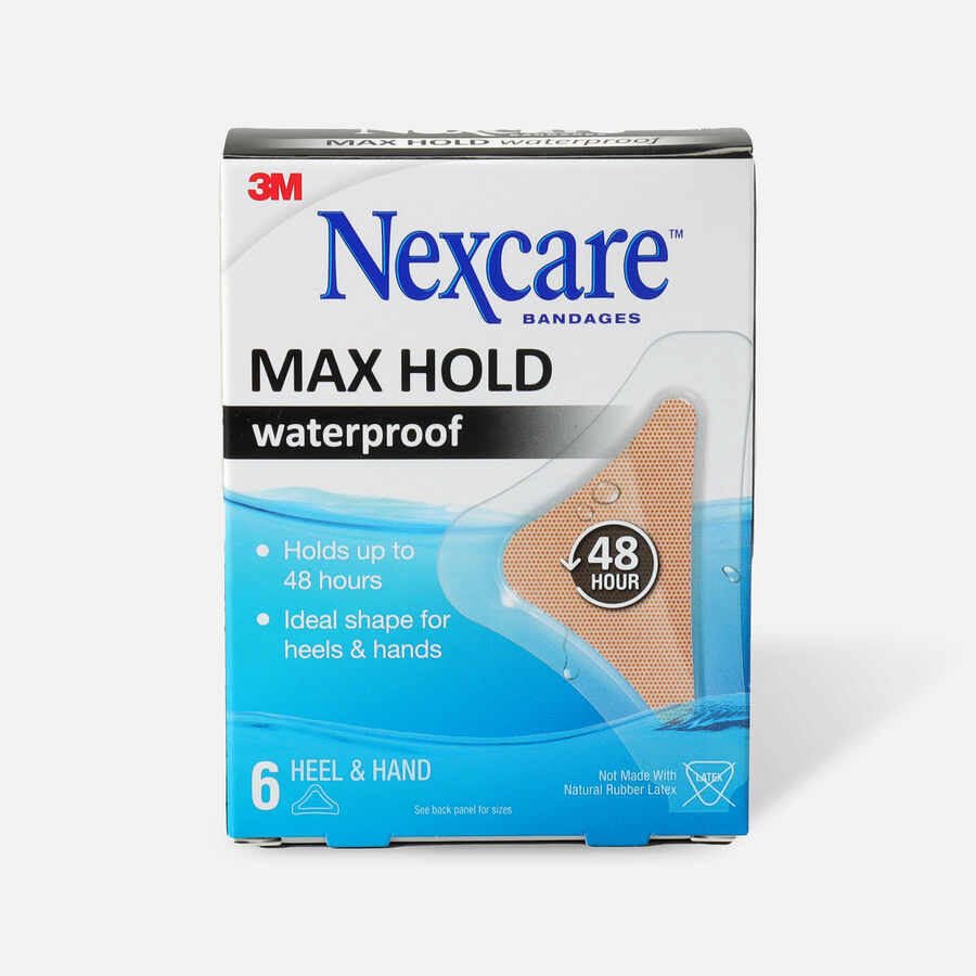 Nexcare Max Hold Waterproof Heel/Hand Bandages - 6 ct., , large image number 0