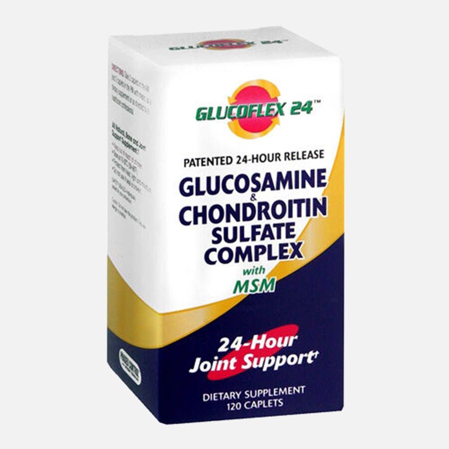 Glucoflex 24 hour Glucosamine Chondroitin Sulfate with MSM by Windmill, 120 caplets, , large image number 0