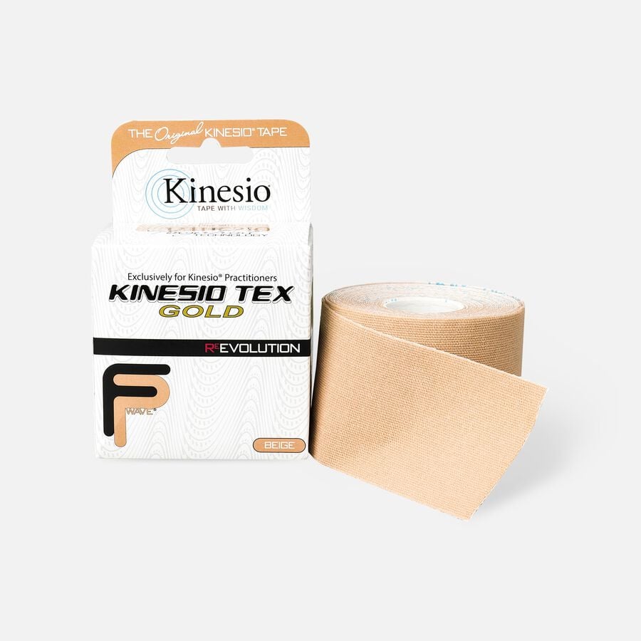 Kinesio Tape, Tex Gold Wave, Beige, 2 in x 16.4 ft., , large image number 1