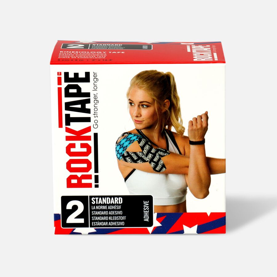 RockTape Kinesiology Tape, 2" x 16.4' Roll, Medical, Stars and Stripes, , large image number 0