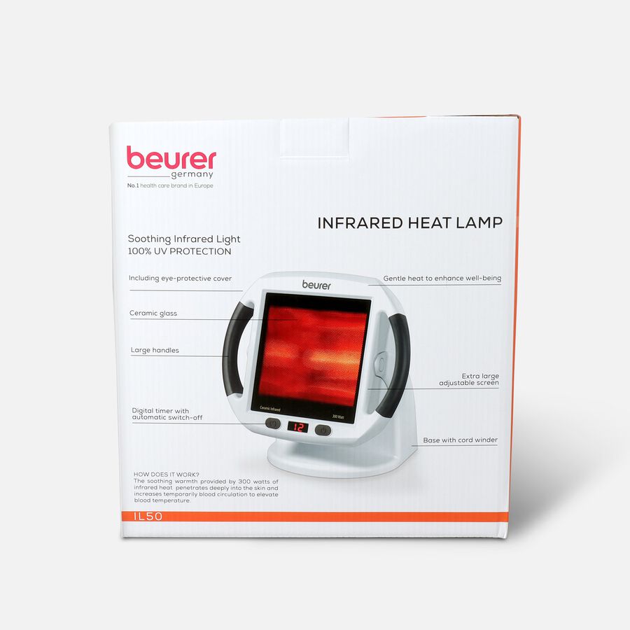 Beurer Pain Relief Infrared Red Light Heat Lamp, , large image number 1