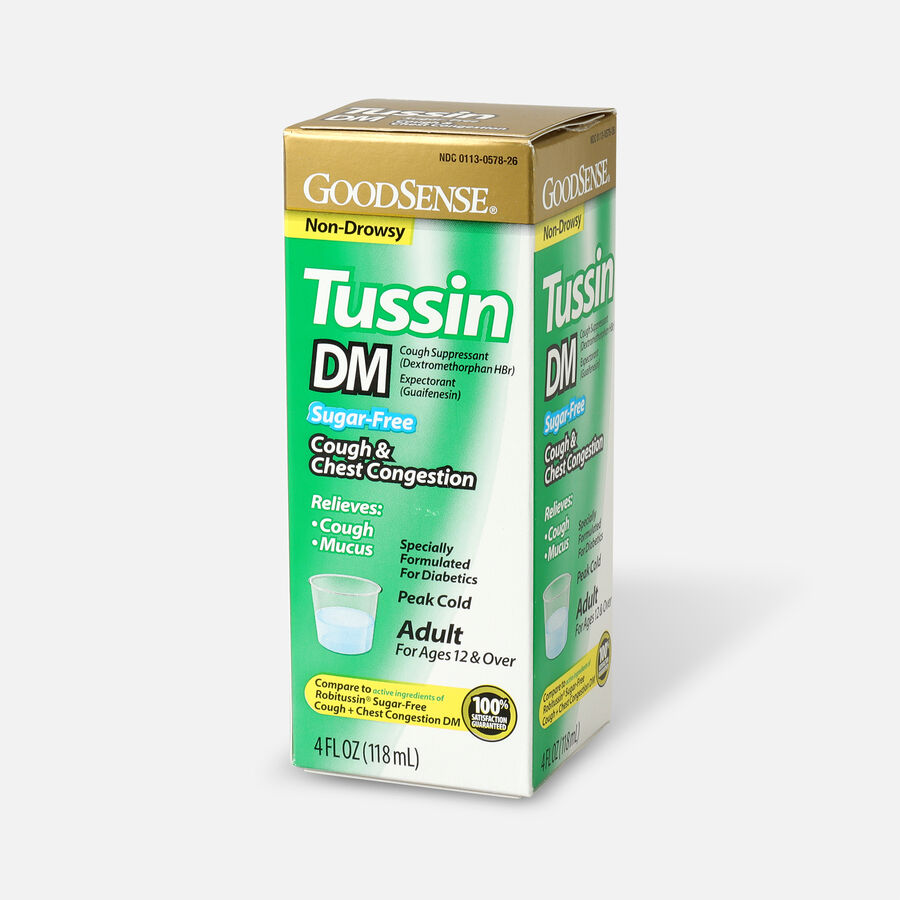 GoodSense® Tussin DM Cough Syrup 4 oz., Sugar and Alcohol-Free, , large image number 2