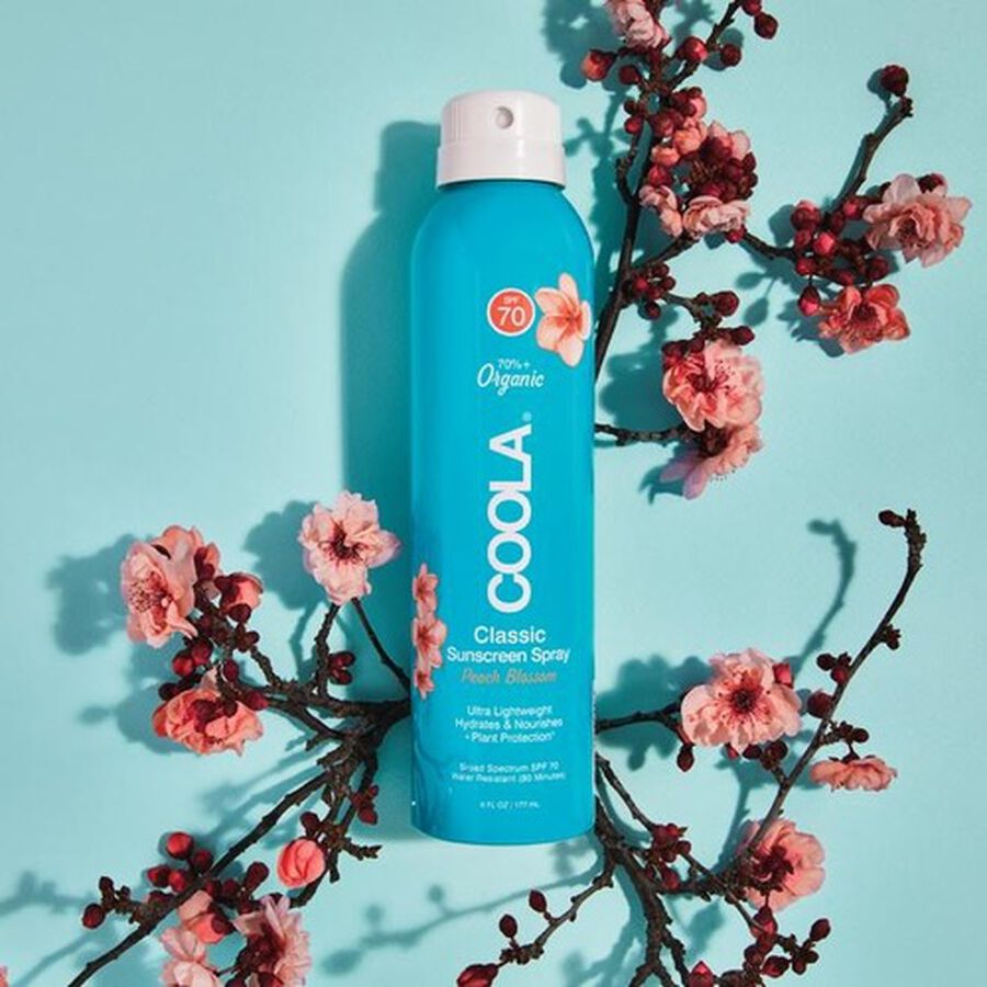 Coola Classic Body Organic Sunscreen Spray SPF 70 Peach Blossom, 6 oz., , large image number 4