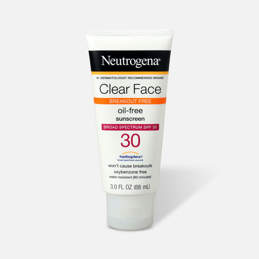 Neutrogena Clear Face Liquid Sunscreen Lotion SPF 30 - 3 fl oz., , large image number 0