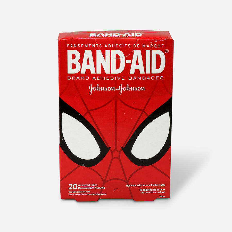 BAND-AID&reg; Adhesive Bandages, Spiderman, Assorted Sizes, 20 ct., , large image number 1