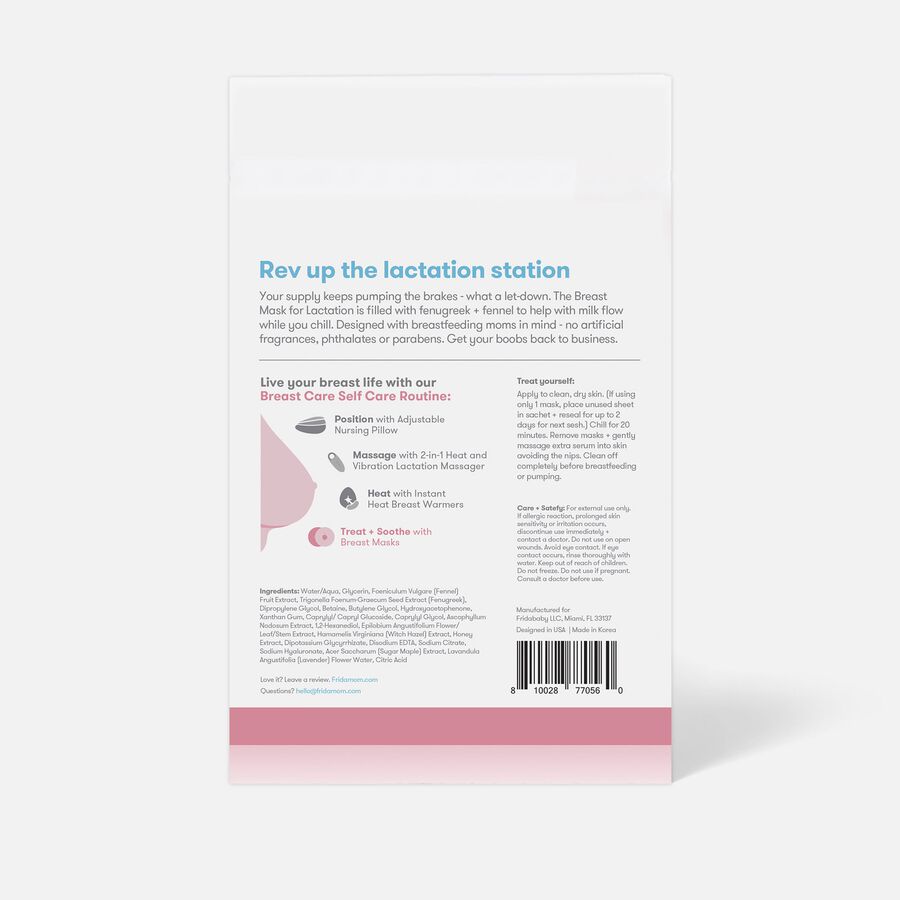 Frida Mom Breast Mask for Lactation, 1 set of 2 sheets, , large image number 3
