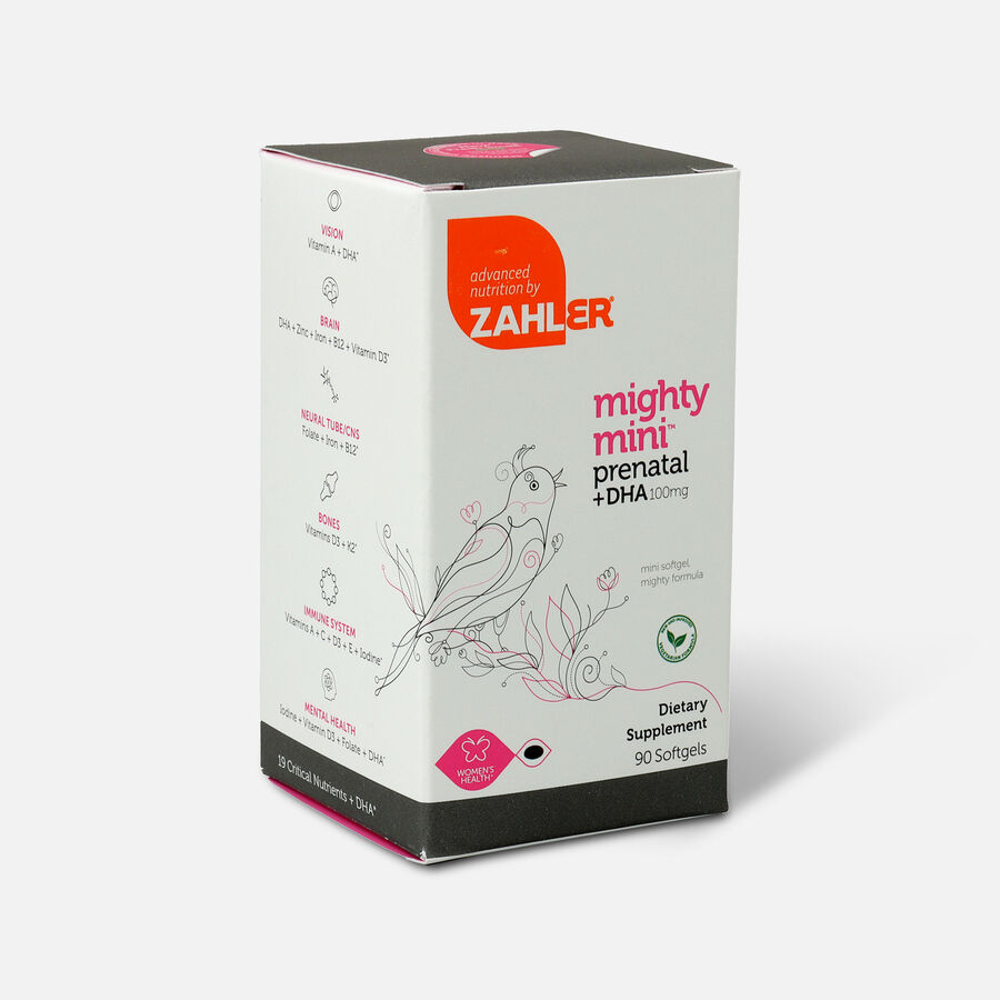 Zahler Mighty Mini Prenatal DHA 100mg Vitamins, 90 softgels, , large image number 2