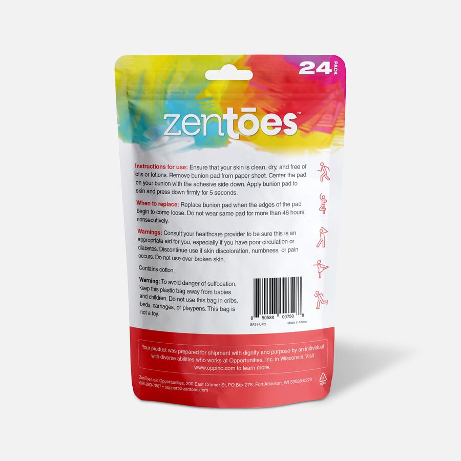 ZenToes Bunion Cushions - 24-Pack, , large image number 1