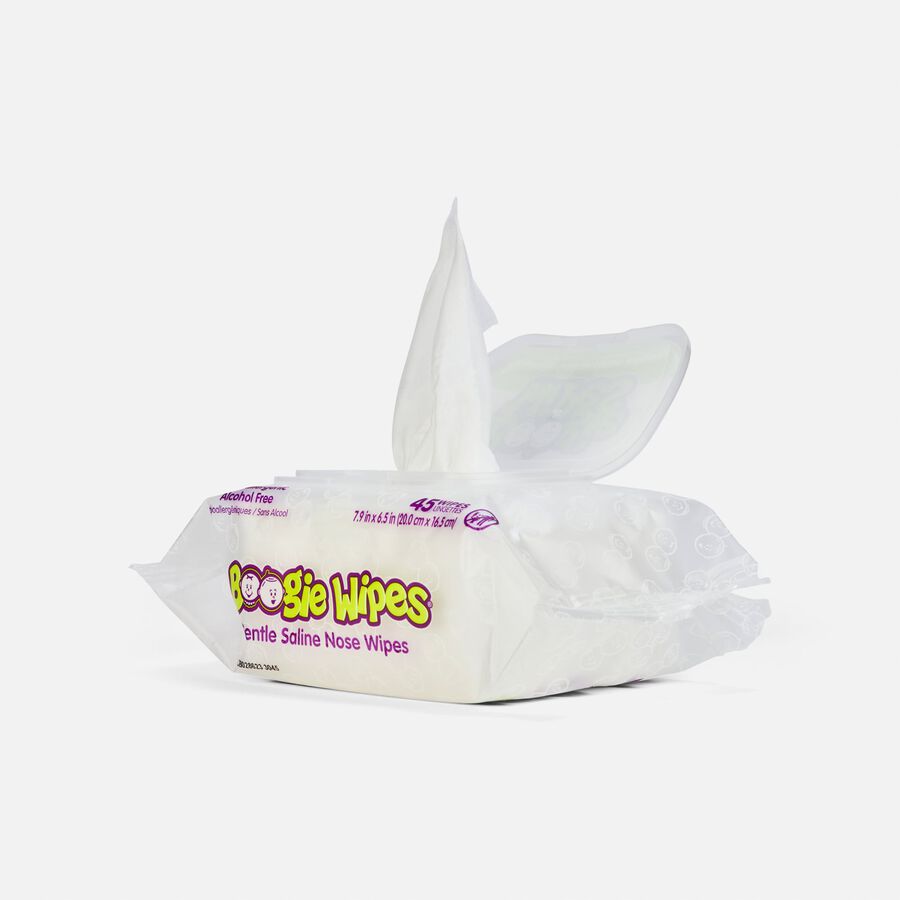 Boogie Wipes® 2-Pack 45 ct. Saline Wipes in Unscented, , large image number 1