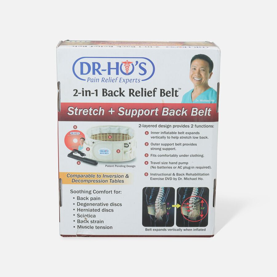 DR-HO'S 2-in-1 Back Decompression Belt (Size A 25" to 41"), , large image number 2