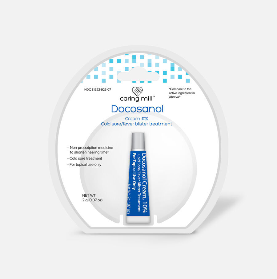 Caring Mill™ Docosanol 10% Cream Tube, Treatment for Cold Sore/Fever .07 oz. Tube, , large image number 0
