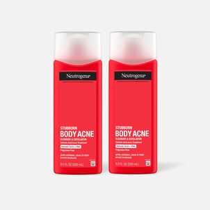 Neutrogena Stubborn Body Acne Cleanser & Exfoliator, 8.5 fl oz. (2-Pack)