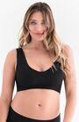 Belly Bandit Seamless Comfort Bra, V-Neck, Black, large image number 0