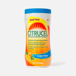Citrucel Sugar Free Orange Flavor Methylcellulose, Fiber Therapy Powder for Regularity, 16.9 oz.
