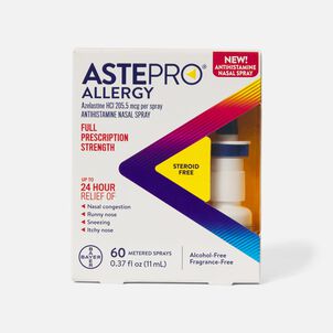Astepro® Allergy Nasal Spray, 24-hour Allergy Relief, Steroid-Free Antihistamine, 60 Metered Sprays