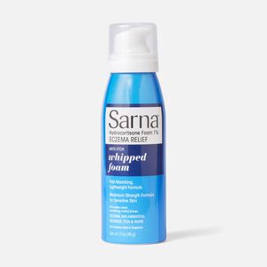 Sarna Hydrocortisone Whipped Foam, 1% Eczema Relief, 1.7 oz.