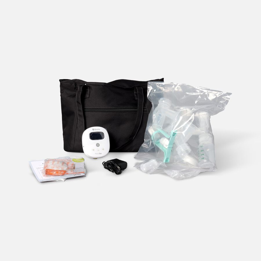 Ameda Mya Joy Double Electric Breast Pump with Large Tote and Accessories, , large image number 0