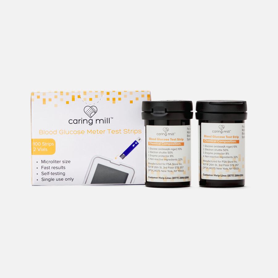 Caring Mill&trade; Blood Glucose Test Strips, 100 ct., , large image number 0
