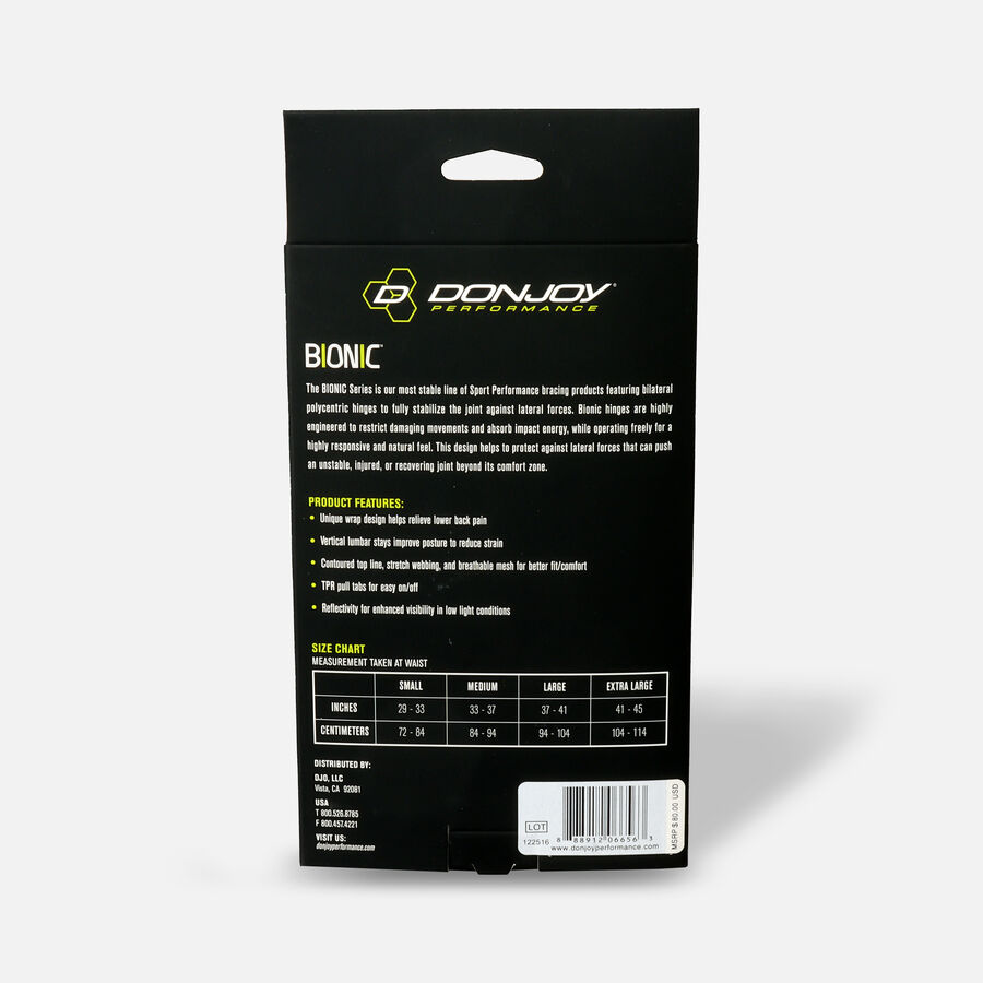 DonJoy Performance Bionic Back Brace, , large image number 3