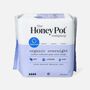 The Honey Pot 100% Organic Top Sheet Overnight Herbal Menstrual Pads with Wings, 12 ct., , large image number 1