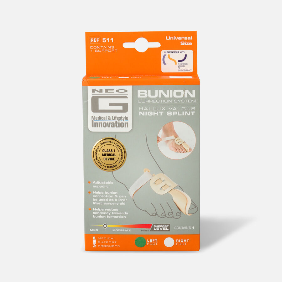 Neo G Bunion Correction Night Splint, Left, One Size, , large image number 0