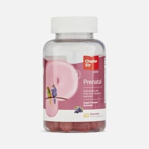 Chapter Six by Zahler Prenatal Multivitamin Gummies with Folic Acid, Grape, 60 ct.