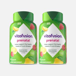Vitafusion PreNatal Gummy Vitamins, Berry, Lemon and Cherry, 90 ea. (2-Pack)