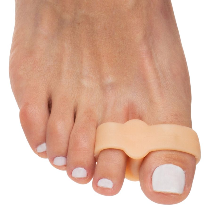 ZenToes Double Loop Toe Separator for Bunion Pain Relief, Beige - 4-Pack, Beige, large image number 2