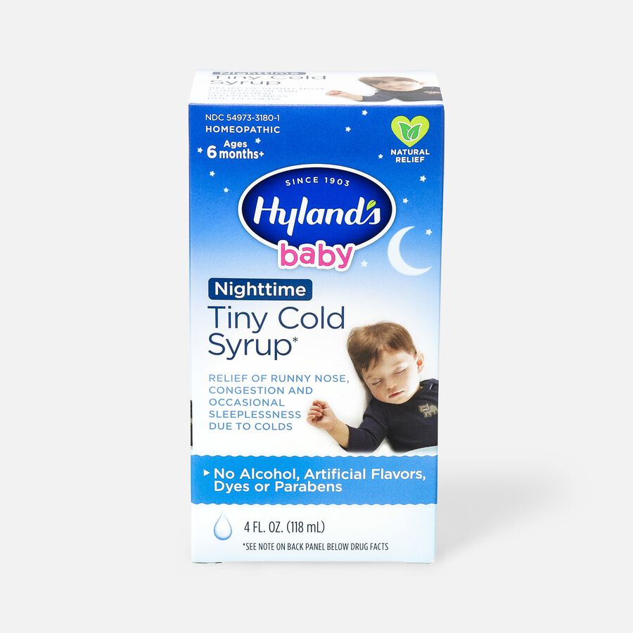 Hyland's Baby Nighttime Tiny Cold Syrup, 4 oz., , large image number 0