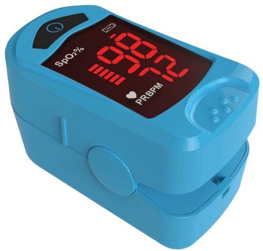 Carex Finger Pulse Oximeter Oxygen Saturation Monitor for Pediatric and Adult, , large image number 0