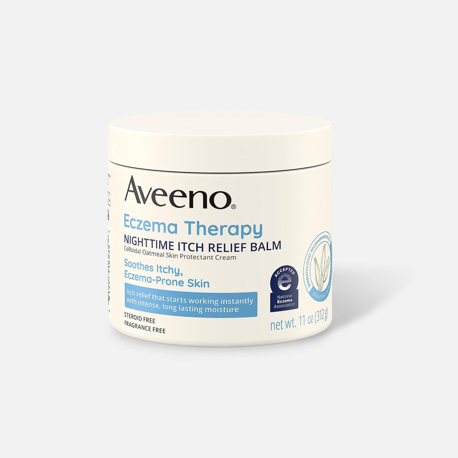 Aveeno Eczema Therapy Nighttime Itch Relief Balm Jar, 11 oz., , large image number 0