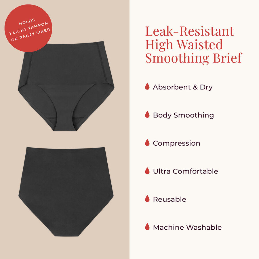 Proof® Period Underwear - Smoothing Brief (1 Light Tampon/Panty Liner), , large image number 2
