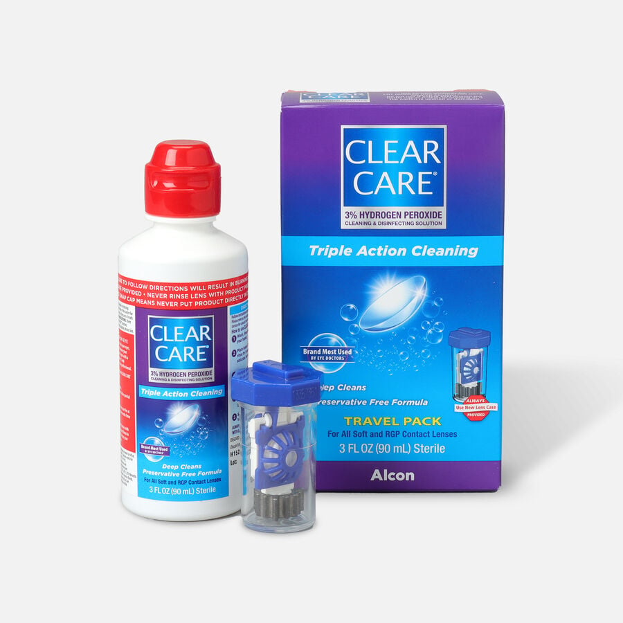 Clear Care Triple Action Cleaning Contact Travel Pack, 3 oz., , large image number 3