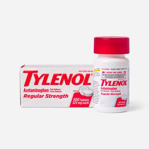 Tylenol Regular Strength Tablets, 100 ct.