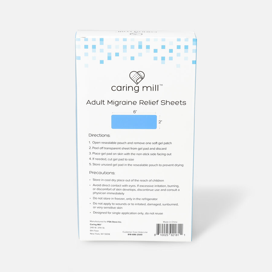 Caring Mill® Adult Migraine Relief Sheets, , large image number 2