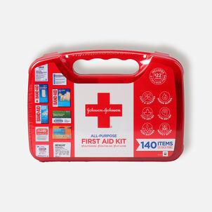 Johnson & Johnson Red Cross® All Purpose First Aid Kit, 140 Items