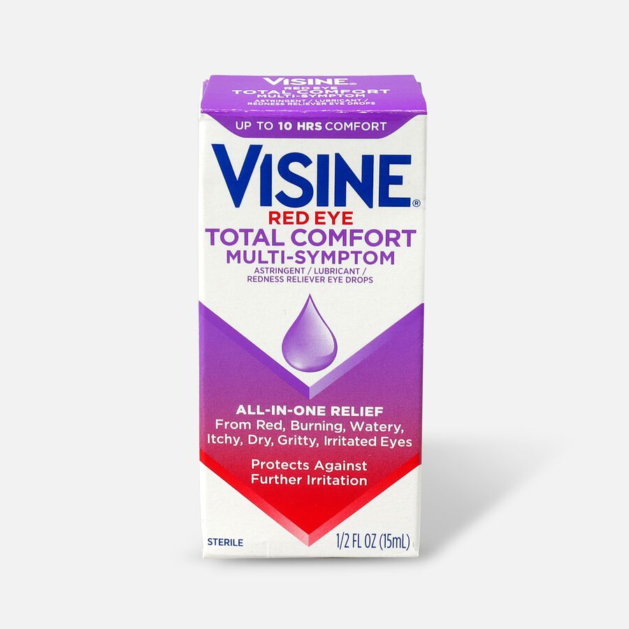 Visine Red Eye Total Comfort Multi-Symptom Eye Drops, .5 fl oz., , large image number 0
