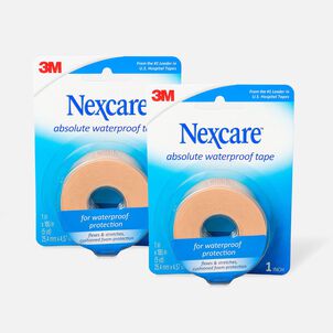 Nexcare Absolute Waterproof Tape, 1" x 5 yds. (2-Pack)