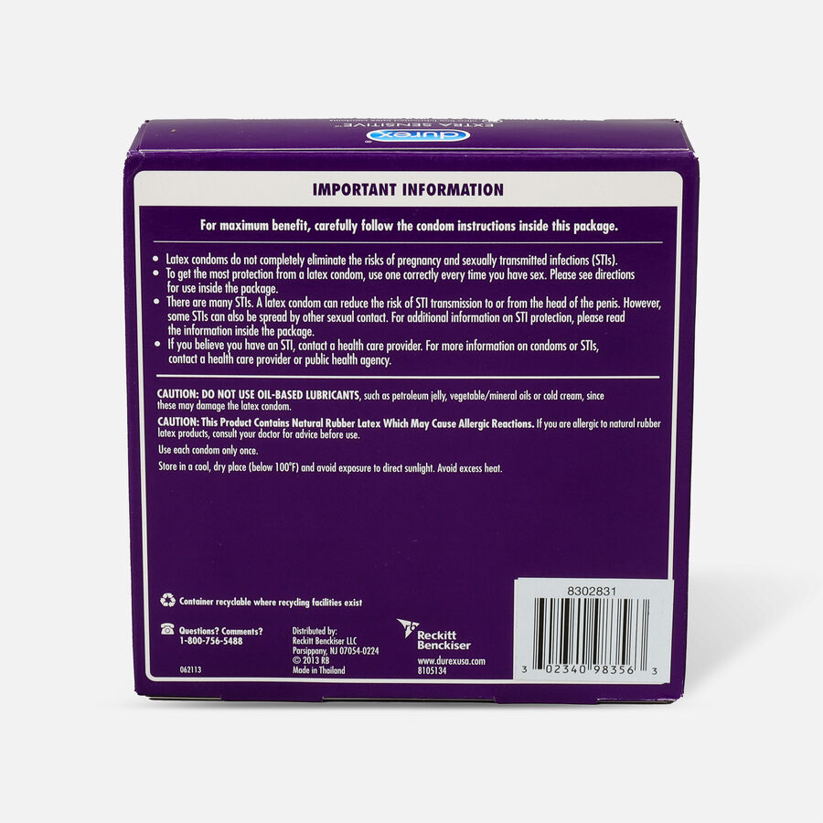 Durex Extra Sensitive Ultra Thin Condom, 24 ct., , large image number 1