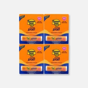 Banana Boat Ultra Sport Sunscreen Lip Balm SPF 50, .15 oz. (4-Pack)