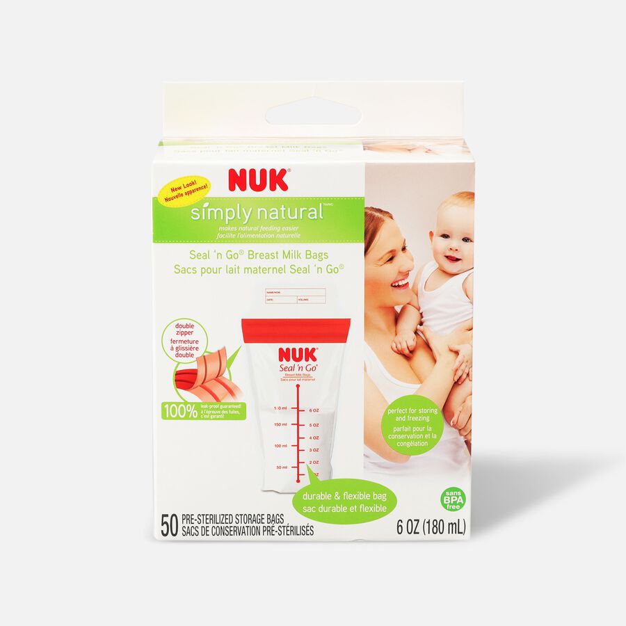 NUK® Seal 'N Go® Breast Milk Storage Bags, 50 ct., , large image number 0