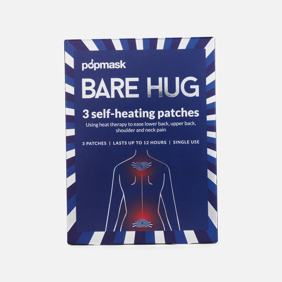 POPBAND Bare Hug Self-Heating Patches, 3 ct., , large image number 0