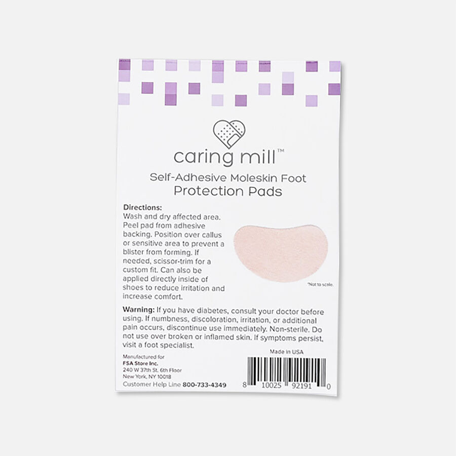 Caring Mill™ Self-Adhesive Moleskin Foot Protection Pads, 6 ct., , large image number 2