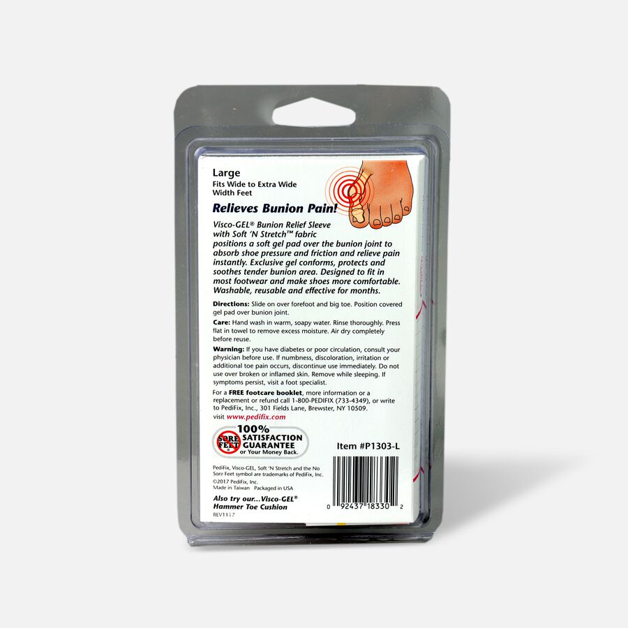 Pedifix Visco-GEL Bunion Relief Sleeve, , large image number 1