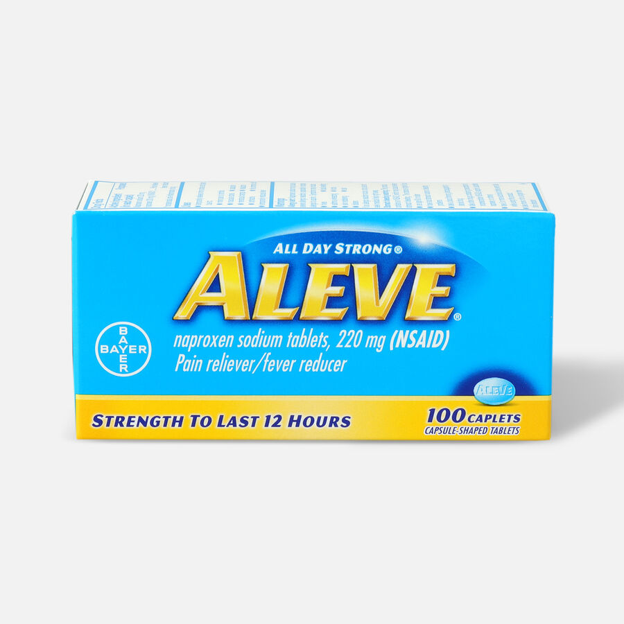 Aleve All Day Strong Pain Reliever, Fever Reducer, Caplet, , large image number 2