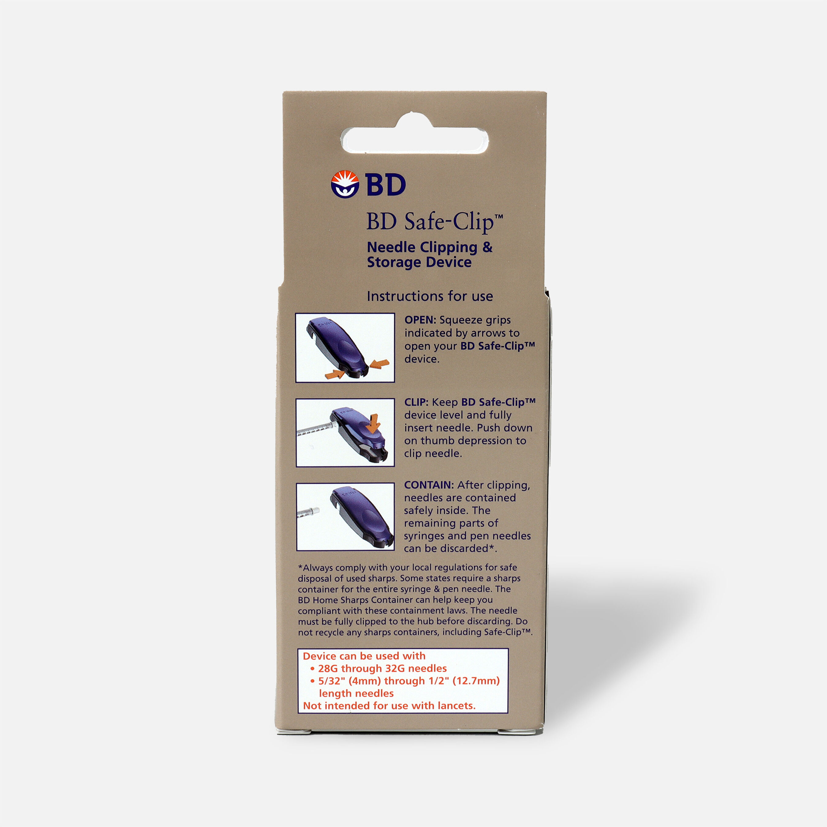 BD Safe Clip Needle Clipping & Storage Device, 1 ea