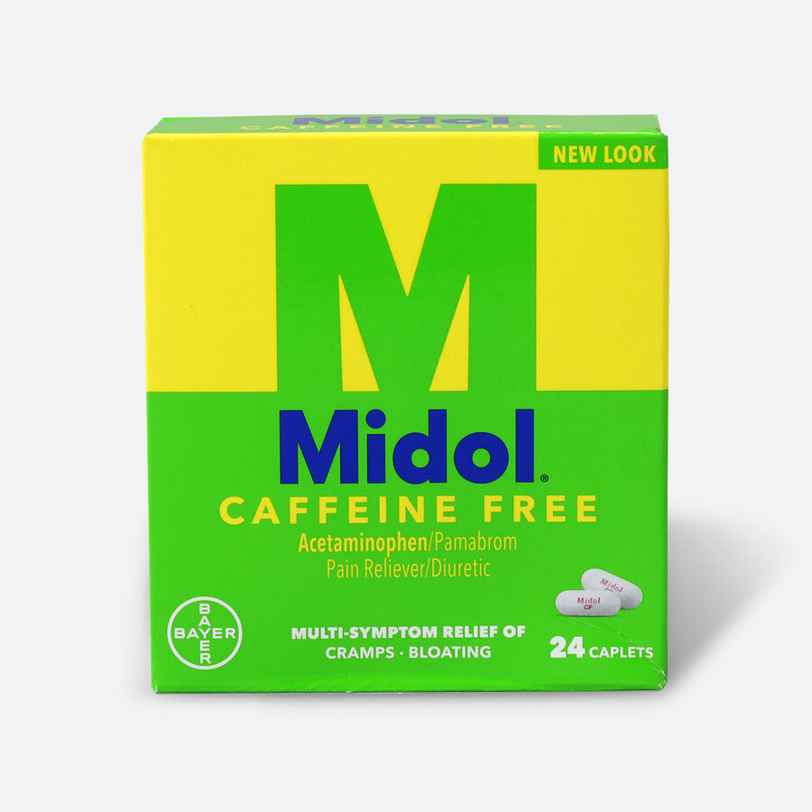 Midol Caffeine Free Caplets, 24 ct., , large image number 0